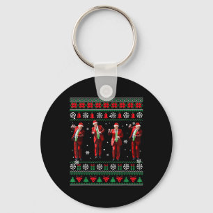 Chaveiro Engraçado Dança Papai Noel Natal Pajam