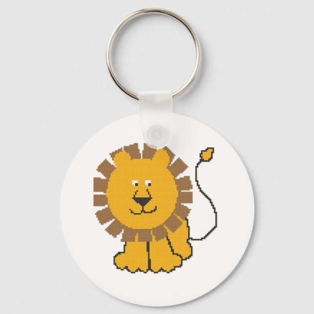 Chaveiro Engraçado desenho animado Lion (Frente)