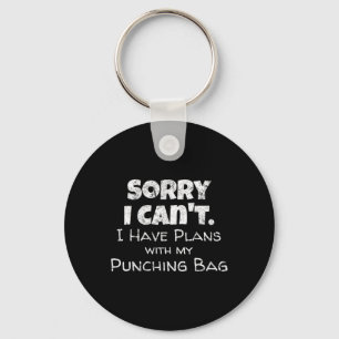 Chaveiro Engraçado Design de Cotação de Boxing - Mem Boxer