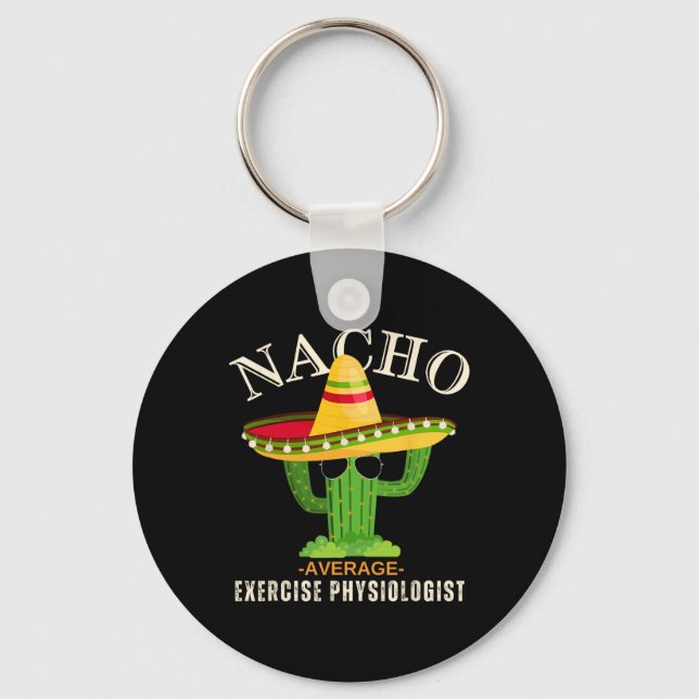 Chaveiro Engraçado Dizendo Vintage Nacho Exercício Médio Ph (Frente)