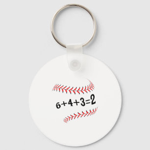 Chaveiro Engraçado Dizer Baseball 6+4+3=2 Softball de dupla