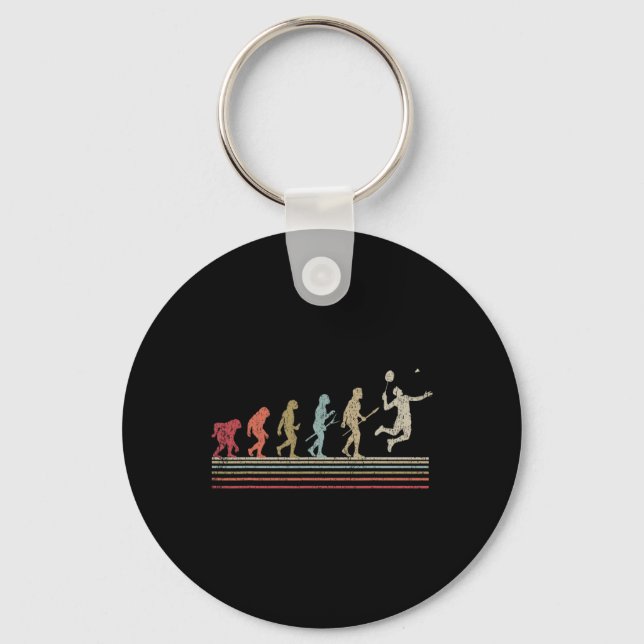 Chaveiro Engraçado Dminton Vintage - Evolução Do Estilo Ret (Frente)