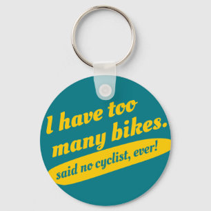 Chaveiro engraçado do ciclismo. Presente da