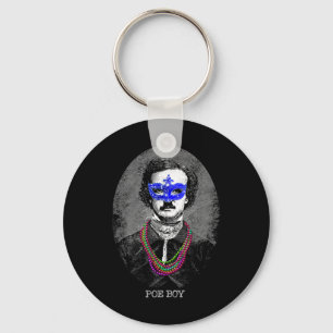 Chaveiro Engraçado Edgar Allan Poe Mardi Gras Mashup