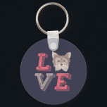 Chaveiro Engraçado Eu Adoro Yorkshire Terrier I Heart Dog L<br><div class="desc">Adoro Yorkshire Terrier. Design engraçada e fofa para amante de cachorro e filhote, salvador de animais e dono de animais de estimação. Esta mercadoria retrógrada vintage é excelente para vovô, avó, marido, esposa, pai, mãe, tio, tia, filho, filha, colegas ou colega de trabalho. Seja enfermeiro, médico, professor, engenheiro, gerente, médico...</div>