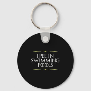 Chaveiro Engraçado Eu Peito Nadar Piscinas Gag Novelty Grap