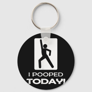 Chaveiro Engraçado Eu Pooptei Hoje - Humor Que Eu Pooptei
