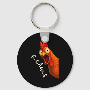 Chaveiro Engraçado F-caw-f Galinha Fcawf Rooster Halloween