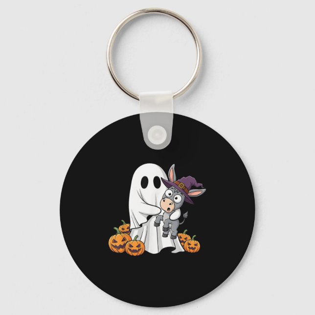 Chaveiro Engraçado Fantasma Pumpkin Halloween Crianças Meni (Frente)