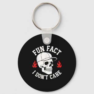 Chaveiro Engraçado Fato Não me importo com Skeleton Sarcast