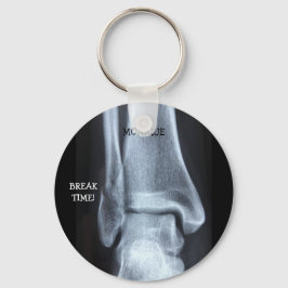 Chaveiro Engraçado Fibula Fibula Xray "Break Time"