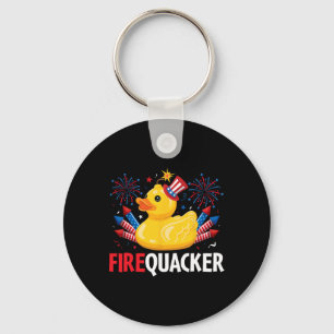 Chaveiro Engraçado Firecracker Duck 4 De Julho