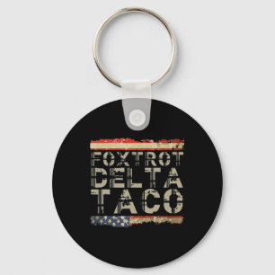 Chaveiro Engraçado Foxtrot Delta Taco3