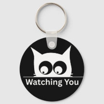 Engraçado Gato Observando Você Fofo Minimalista