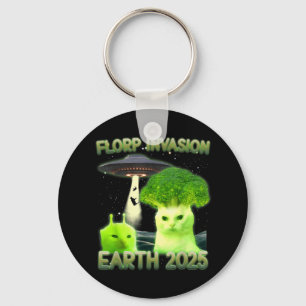 Chaveiro Engraçado Glerp Glorp Alienígena Engraçada Cat Mem