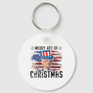 Chaveiro Engraçado Joe Biden Feliz 4 De Natal 4 De Julho