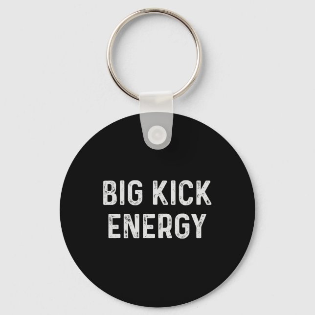 Chaveiro Engraçado Karate Big Kick Energy (Frente)