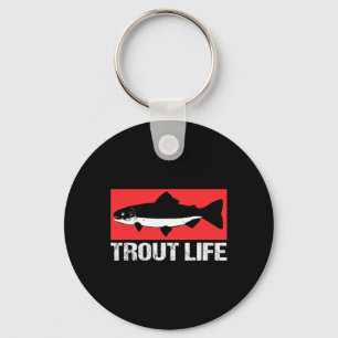 Chaveiro Engraçado Lago Trout Pescadores Pescar Truta Vida