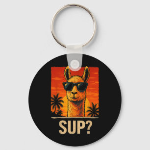 Chaveiro Engraçado Llama Sup Meme Sunset Beach Legal Animal