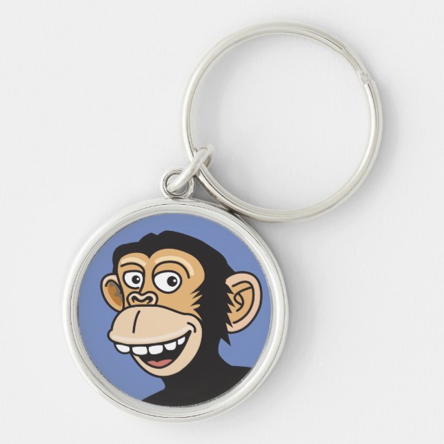 Chaveiro Engraçado "Macaco Feliz" (Frente)