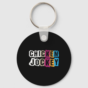 Chaveiro Engraçado Meme Chicken Jockey T-shirt.png