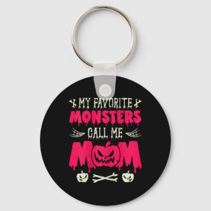 Chaveiro Engraçado Meus Monstros Favoritos Me Chamar Mãe Ha
