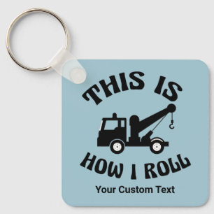 Chaveiro Engraçado Motorista de Caminhão de Dois É assim