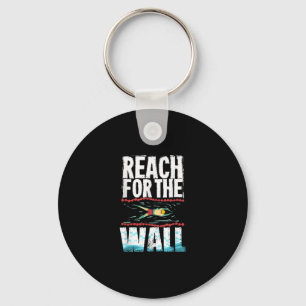 Chaveiro Engraçado Nadar Presente Um Design de Nadador