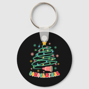 Chaveiro Engraçado Natal Xmas Vibes Sonógrafo Ultrasom