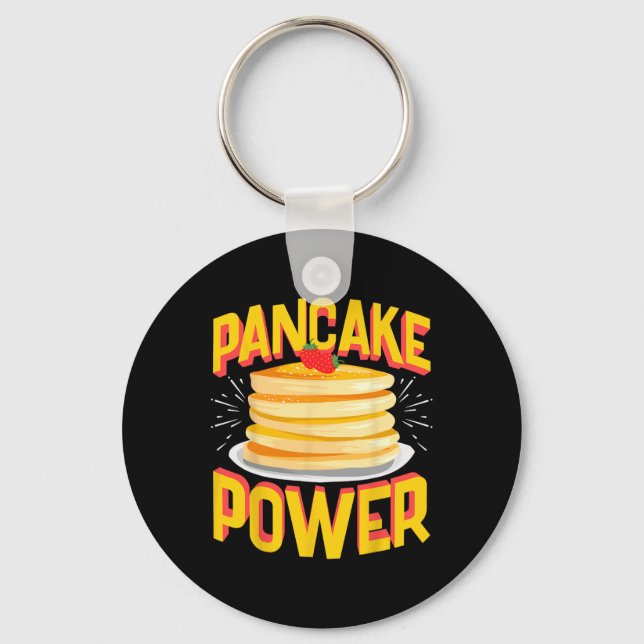 Chaveiro Engraçado Pancake Power (Frente)