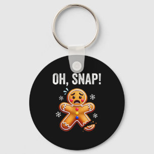 Chaveiro Engraçado Pão de Gengala Homem Natal Natal Xmas Oh
