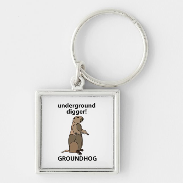 Chaveiro Engraçado Pet Groundhog (Frente)