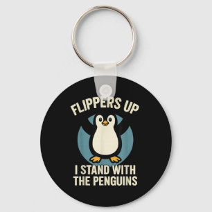 Chaveiro Engraçado Pinguim Pé Para Cima Eu Pego O Pinguim