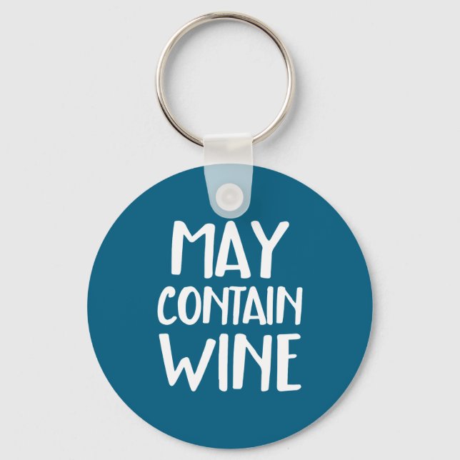 Chaveiro Engraçado Pode Conter Vinho  (Frente)