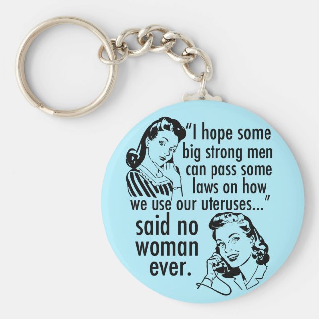 Chaveiro Engraçado Pró Escolha Retro Feminista Cartografia  (Frente)