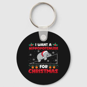 Chaveiro Engraçado Professor de Matemática de Natal Hippopo
