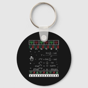 Chaveiro Engraçado Professor De Matemática Feliz Natal Xmas