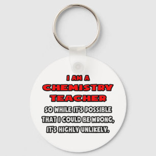 Chaveiro Engraçado Professor de Química... Muito improvável