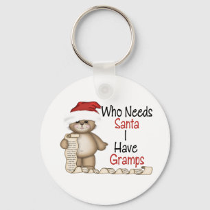 Chaveiro Engraçado quem precisa o papai noel Gramps