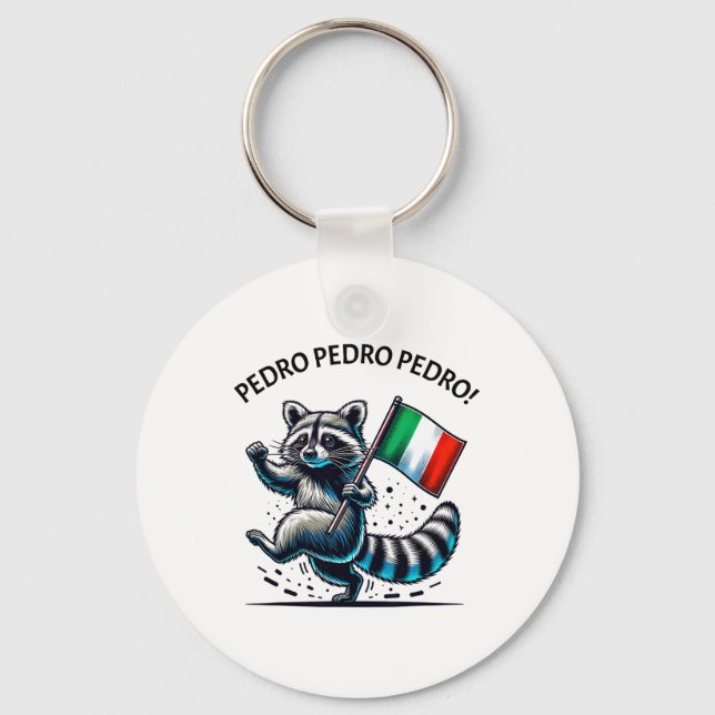 Chaveiro Engraçado Raccoon Meme (Frente)