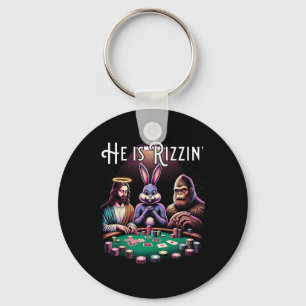 Chaveiro Engraçado Rizz Ele É Rizzin Jesus Coelho Da Páscoa