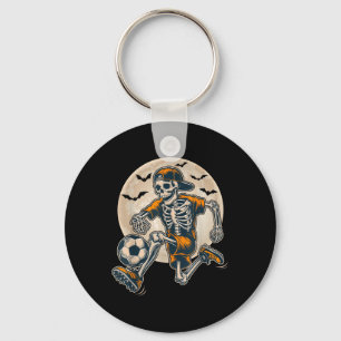Chaveiro Engraçado Skeleton Soccer Men Meninos Meninos Cust