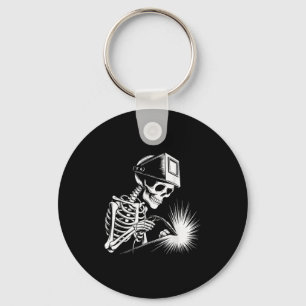 Chaveiro Engraçado Skeleton Welding Amantes Loucos do Hallo