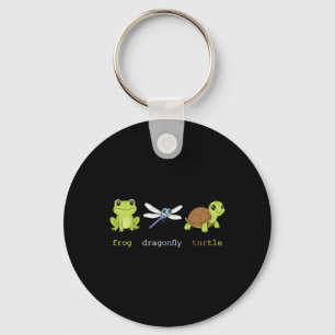 Chaveiro Engraçado Sutil Sapo Político Dragonfly Turtle Res