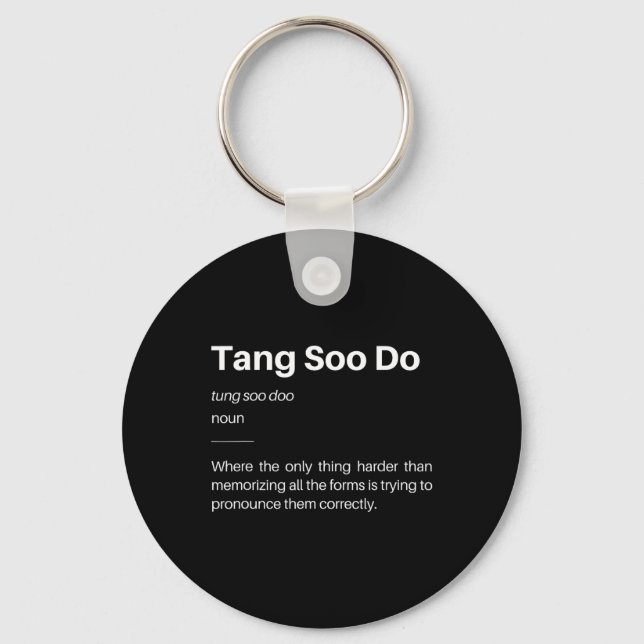 Chaveiro Engraçado Tang Soo Do Definition Martits Karate S (Frente)