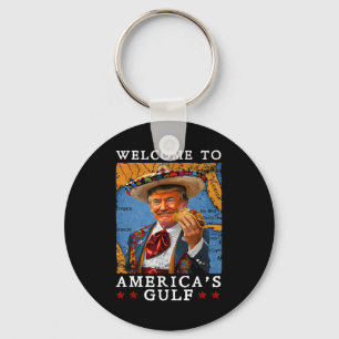 Chaveiro Engraçado Trump 2025 México Taco Bem-vindo à Améri