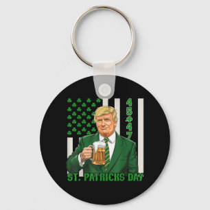 Chaveiro Engraçado Trump 45 47 Ruas Americanas de Vintage.