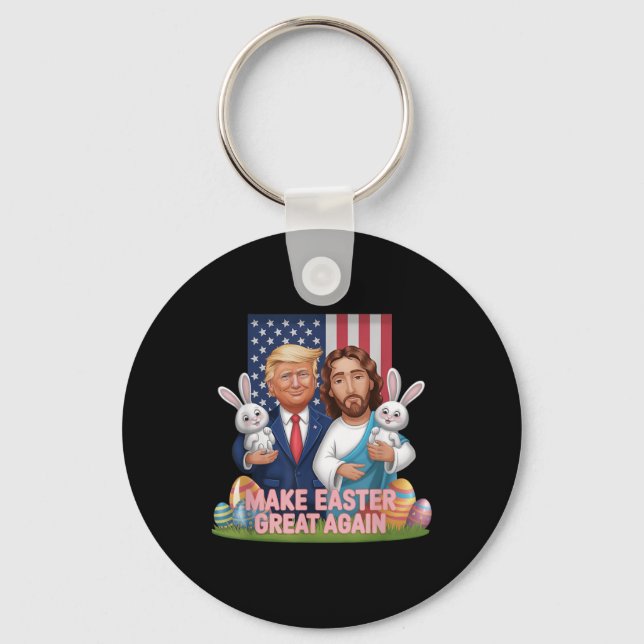 Chaveiro Engraçado Trump Fazer Excelente De Páscoa Novament (Frente)