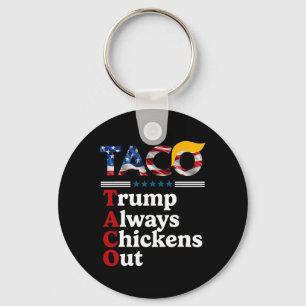 Chaveiro Engraçado Trump Taco Trump Sempre Desiste 10
