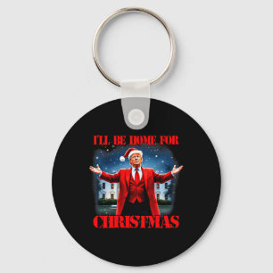 Chaveiro Engraçado Trump Xmas Pajamas Eu Estarei Em Casa Pa